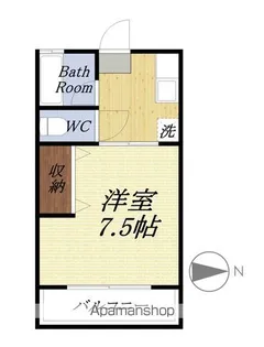 コーポ十字路【1階】の間取り