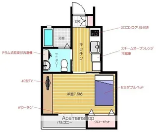 レセナA棟【103号室】の間取り