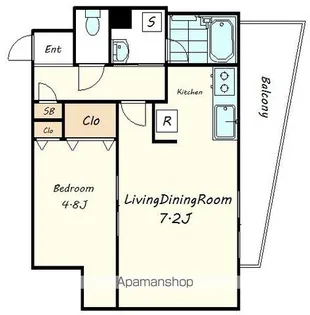 グランディール初台【7階】の間取り