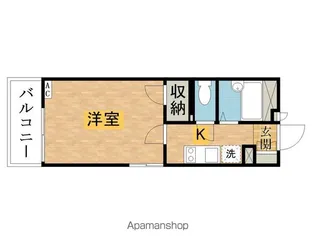 レオパレスCalm片倉【1階】の間取り