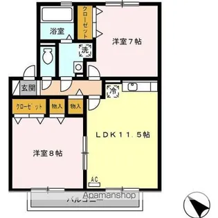 ヴィル・スクエア【2階】の間取り
