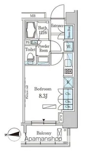パークアクシス木場【4階】の間取り