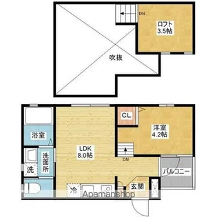 ヴィラ・フェリシアス大曽根【1階】の間取り