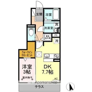 レジデンス芽【1階】の間取り