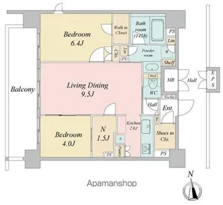 LIVECASA西台【8階】の間取り