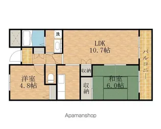 ドミール川崎【102号室】の間取り