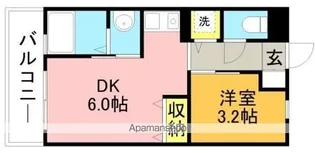 リード桜坂【4階】の間取り