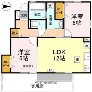 エクレール SAYA【1階】の間取り