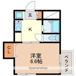 VILLAGE CHIYODA(旧クレア高峯)【203号室】の間取り