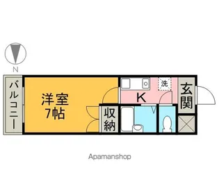 セントラルハイツ筒井【403号室】の間取り