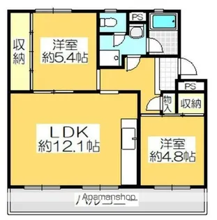 ヴィラナリー屋島【3503号室】の間取り