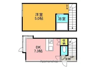 ラピス澄川【102号室】の間取り