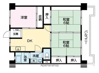 プレアール荒木【2階】の間取り