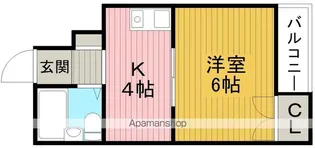 箕輪ハイツ【1階】の間取り