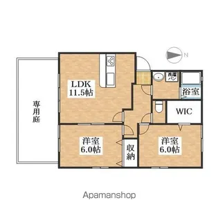 メルベーユ・ボヌールC棟【1階】の間取り