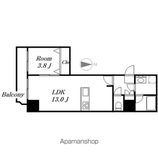 ラグゼナ浄心【3階】の間取り