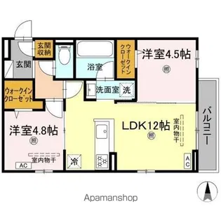 CAMPANELLA山本【3階】の間取り