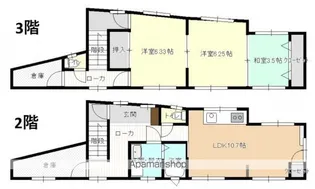 石川ビル【2-3階号室】の間取り