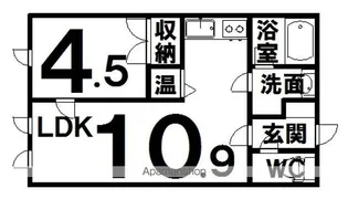 ドルフィン【1階】の間取り