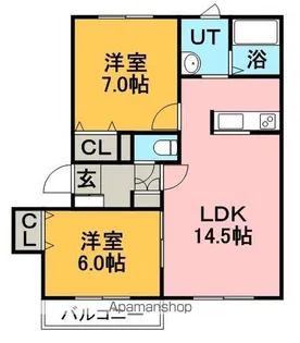 クレール壱番館【3階】の間取り