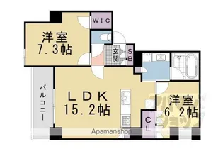 グランリソシエ烏丸御池【804号室】の間取り
