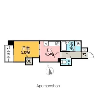 レジディア博多【11階】の間取り