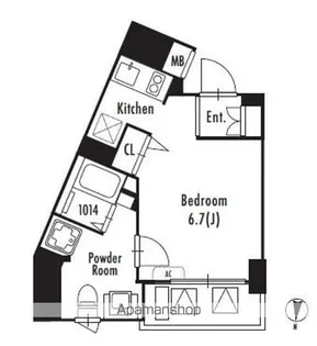 GRAN PASEO 東新宿【4階】の間取り