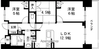 エステムコート八戸ノ里ステーションプレッソ【14階】の間取り