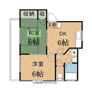 ソレイユ百草B【1階】の間取り