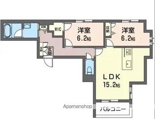 エクラージュ・レジデンス【201号室】の間取り