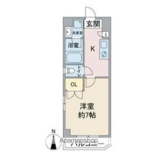 アールズタワー池下西【7階】の間取り