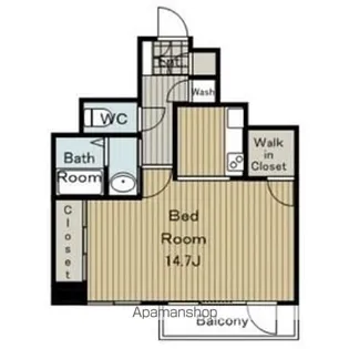 セントレイクセレブ徳川【6階】の間取り