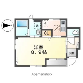 ノーブル中郷【1階】の間取り