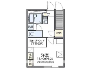 レオパレスYOU【104号室】の間取り