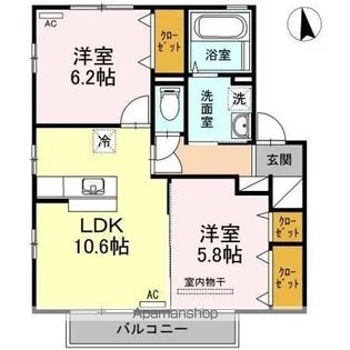 グラン・ノーブル【2階】の間取り