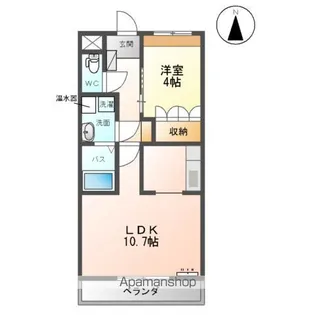 アシューレ成沢【3階】の間取り