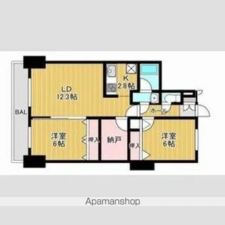 アトランティス新札幌(旧リアライズ新札幌)【102号室】の間取り