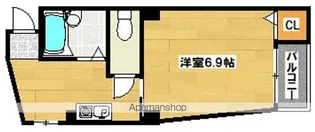 ミドゥスジ堺【2階】の間取り