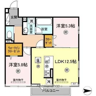 サンドルフ高須II番館【3階】の間取り