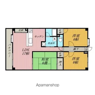 カーサ・レグルス【303号室】の間取り