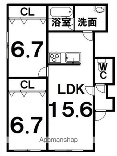 グラシアスSH【2階】の間取り