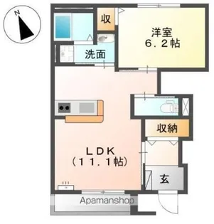 サクラーレ【1階】の間取り