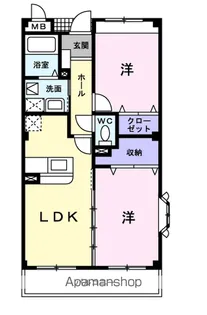 ヴィアラッテア【2階】の間取り