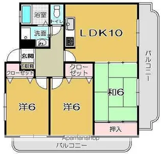 アヴェルデⅡ【2階】の間取り