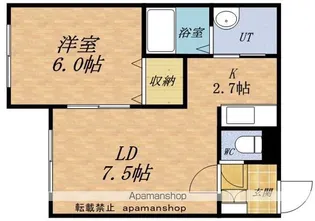 ベルブラン小樽【1階】の間取り