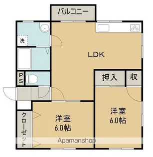 タカシコーポラス【A101号室】の間取り