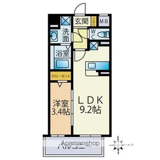 ウッドハーツ【3階】の間取り