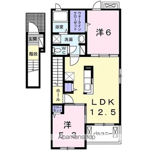 ソルティガ【2階】の間取り