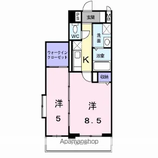 ベル・エトワール【2階】の間取り