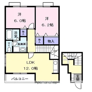 I・Field A【2階】の間取り